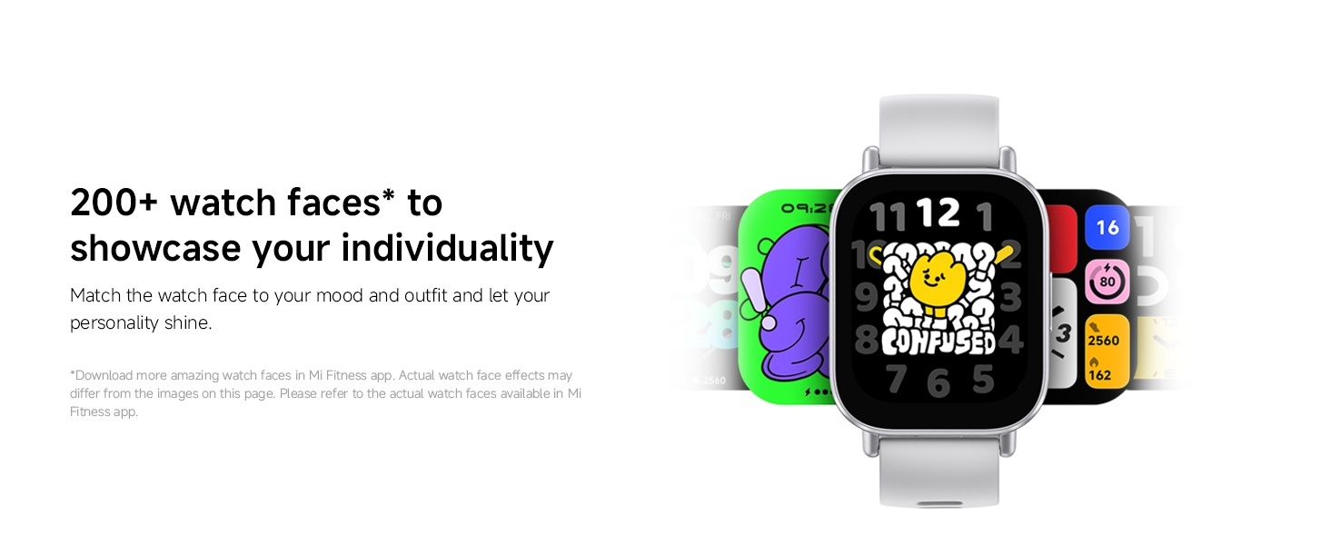 XIAOMI Redmi Watch 5 Active Midnight Black Smartwatch 2.0" LCD display, Long battery life, Bluetooth calling, Noise reduction, Health tracking, 5ATM waterproof, 18 days battery life image 11