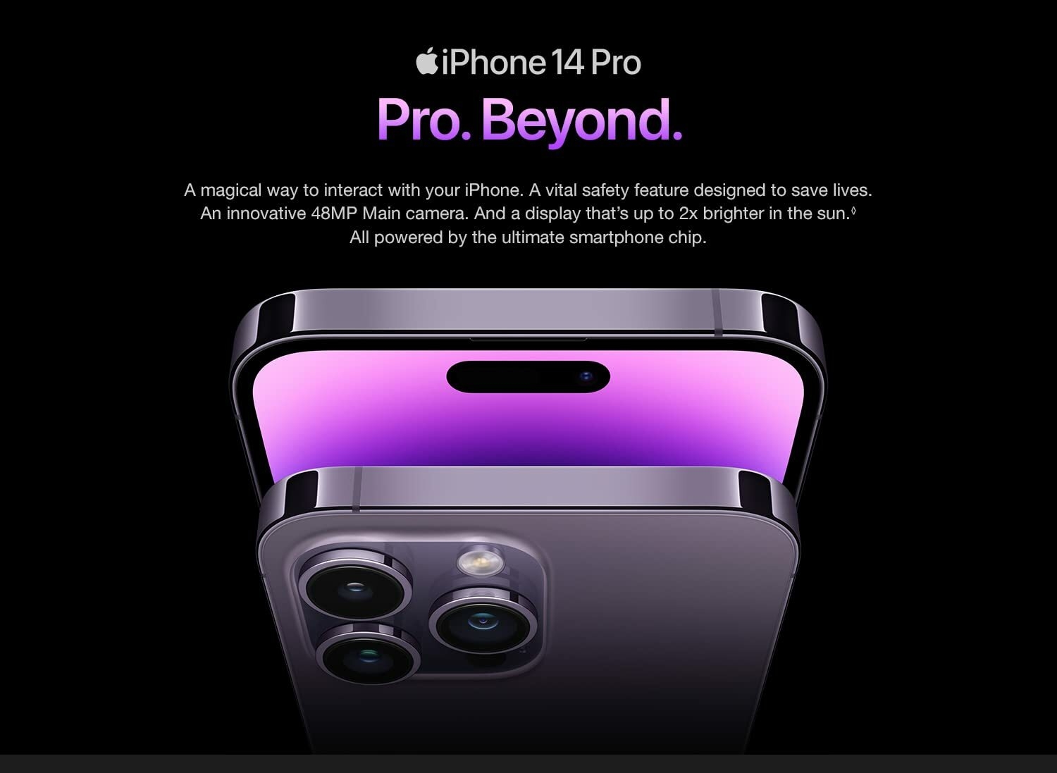 Apple iPhone 14 Pro Max 6.7" 6GB RAM 512GB ROM 48MP 4323mAh – Color May Vary image 3