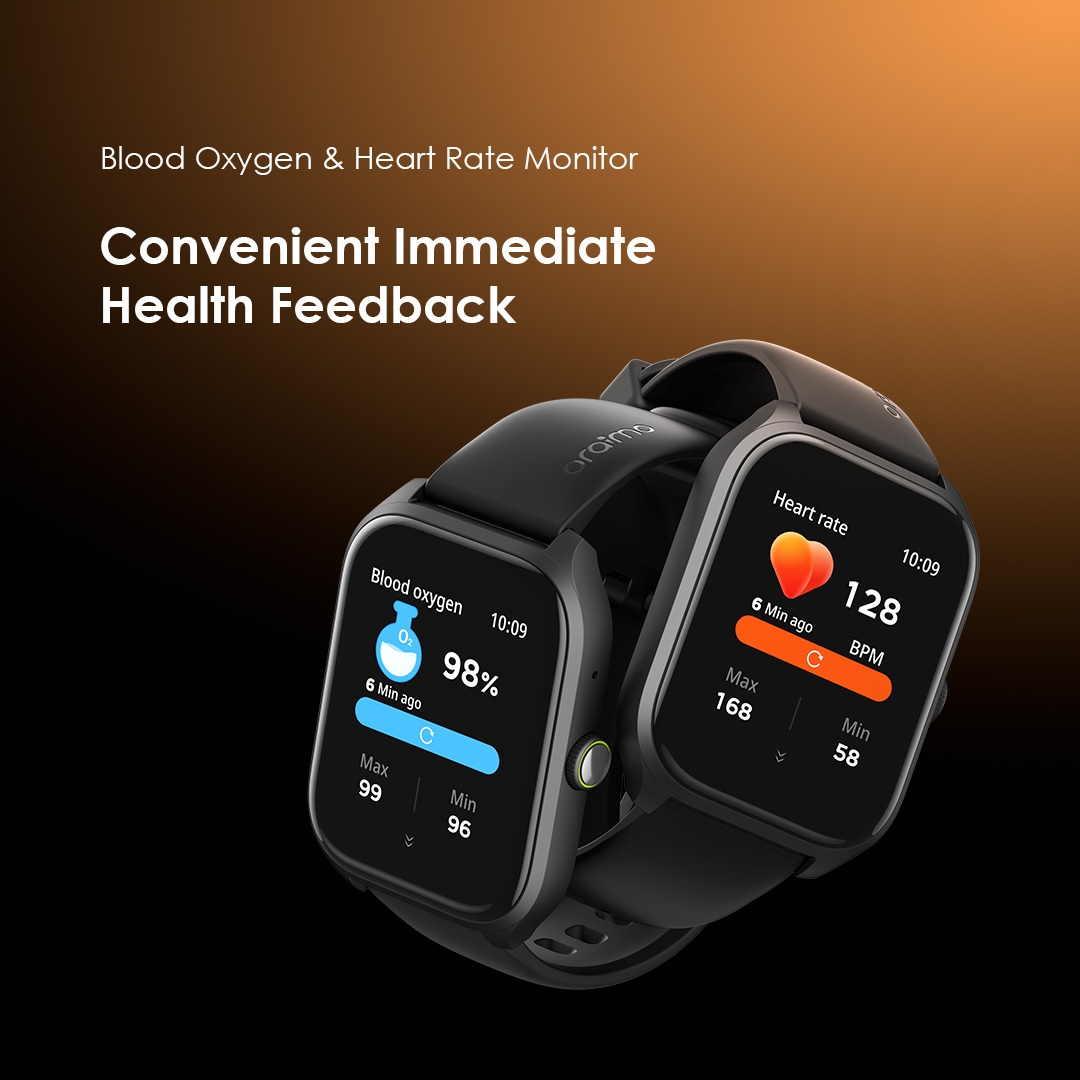 Oraimo Watch 5 Lite Smart Watch 2.01" HD IP68 Wireless HD Calling - Black image 6