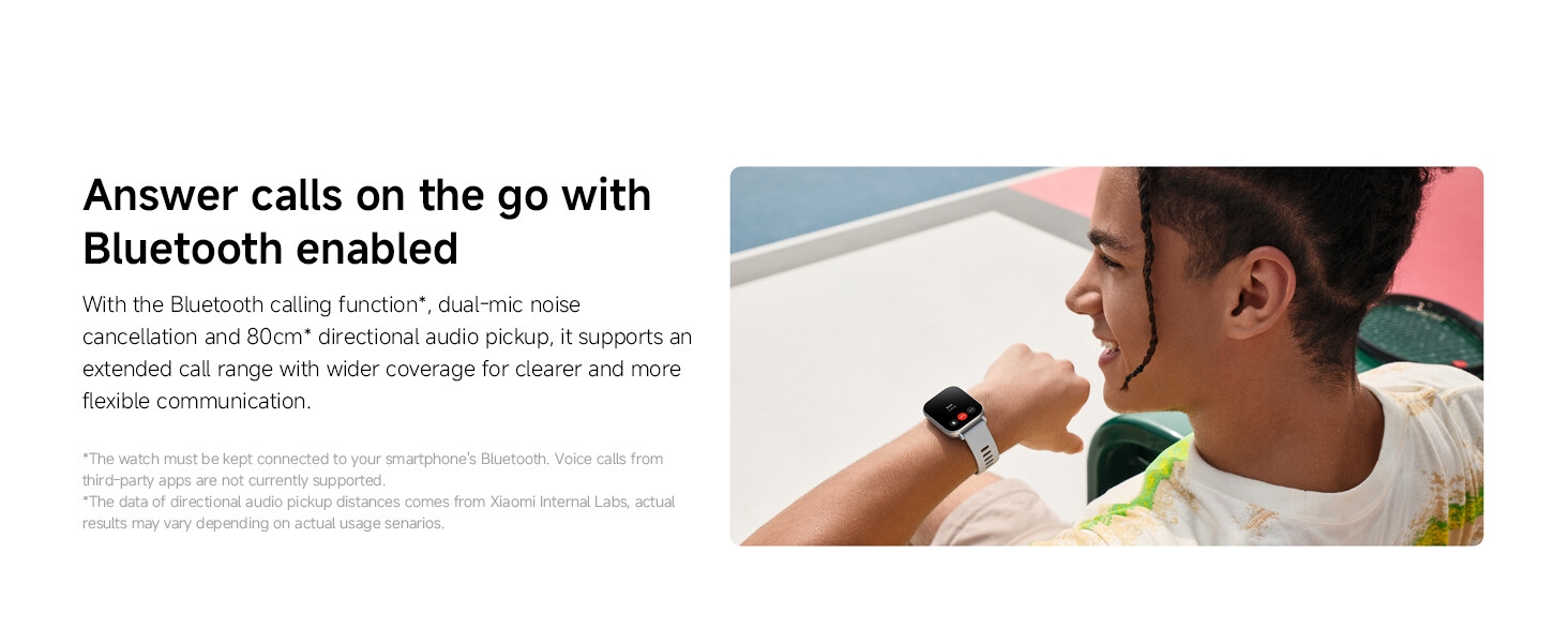 XIAOMI Redmi Watch 5 Active Midnight Black Smartwatch 2.0" LCD display, Long battery life, Bluetooth calling, Noise reduction, Health tracking, 5ATM waterproof, 18 days battery life image 12