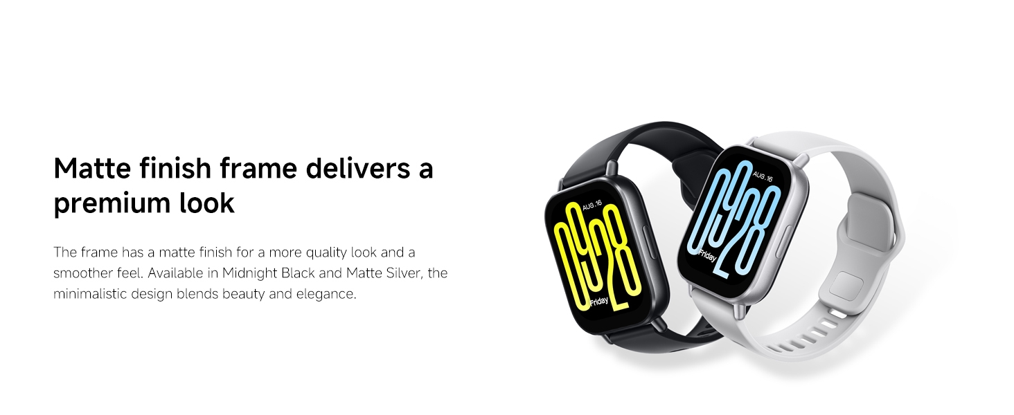 XIAOMI Redmi Watch 5 Active Midnight Black Smartwatch 2.0" LCD display, Long battery life, Bluetooth calling, Noise reduction, Health tracking, 5ATM waterproof, 18 days battery life image 10