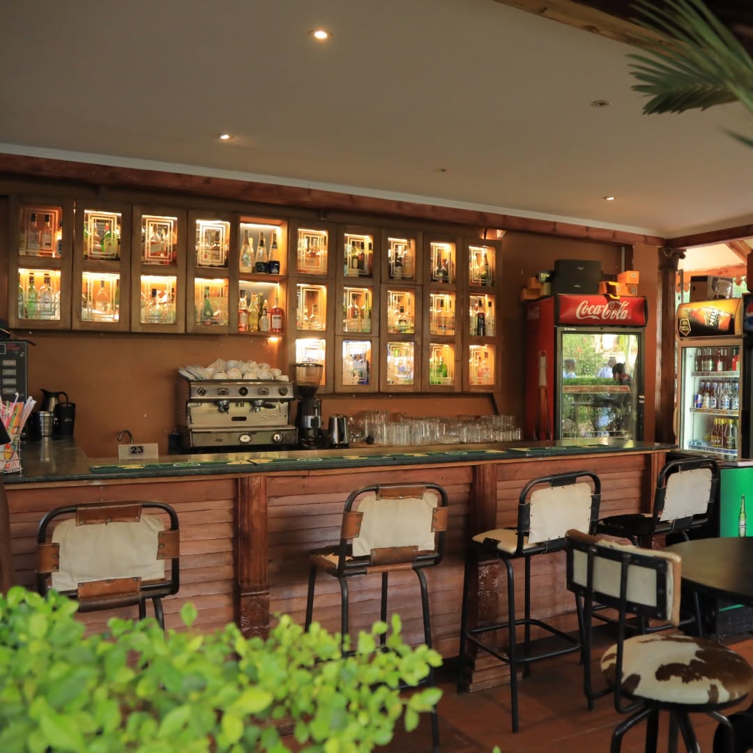 The cocktail bar is a place with a soft atmosphere