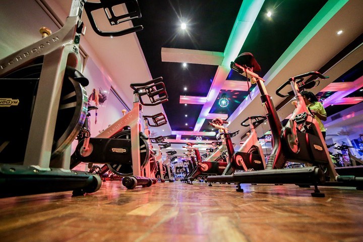 The studio is set for today's #PFCBumpyRide workou