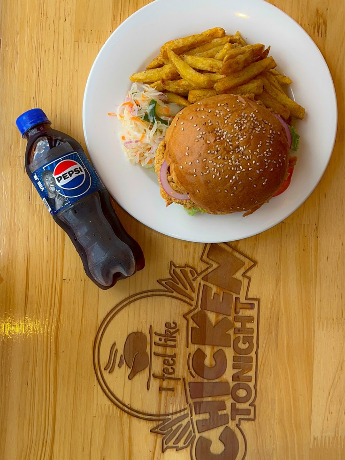 We are not saying our burger will solve all your p