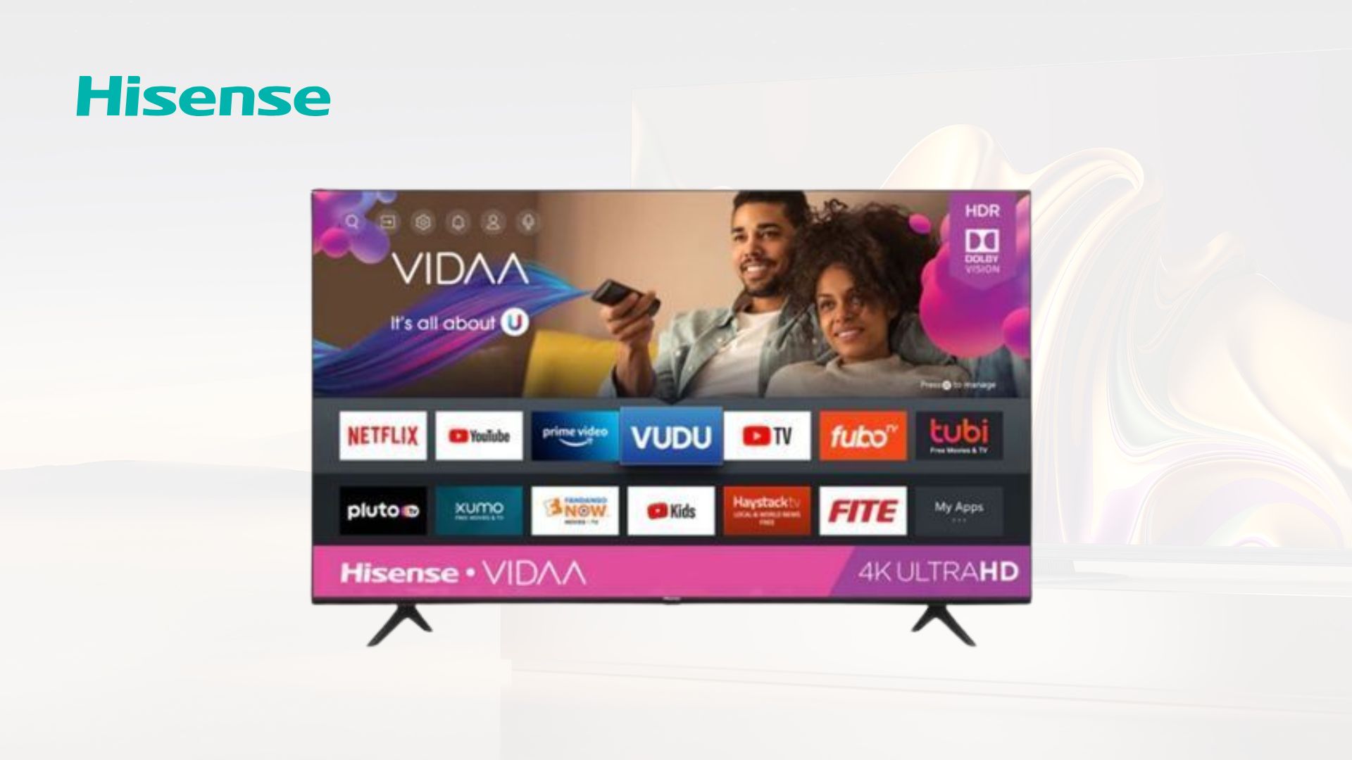 Hisense 50 Inch LED 4K Utra HD Smart TV - 50A6HS - Black (3YRS WRNTY) image 4