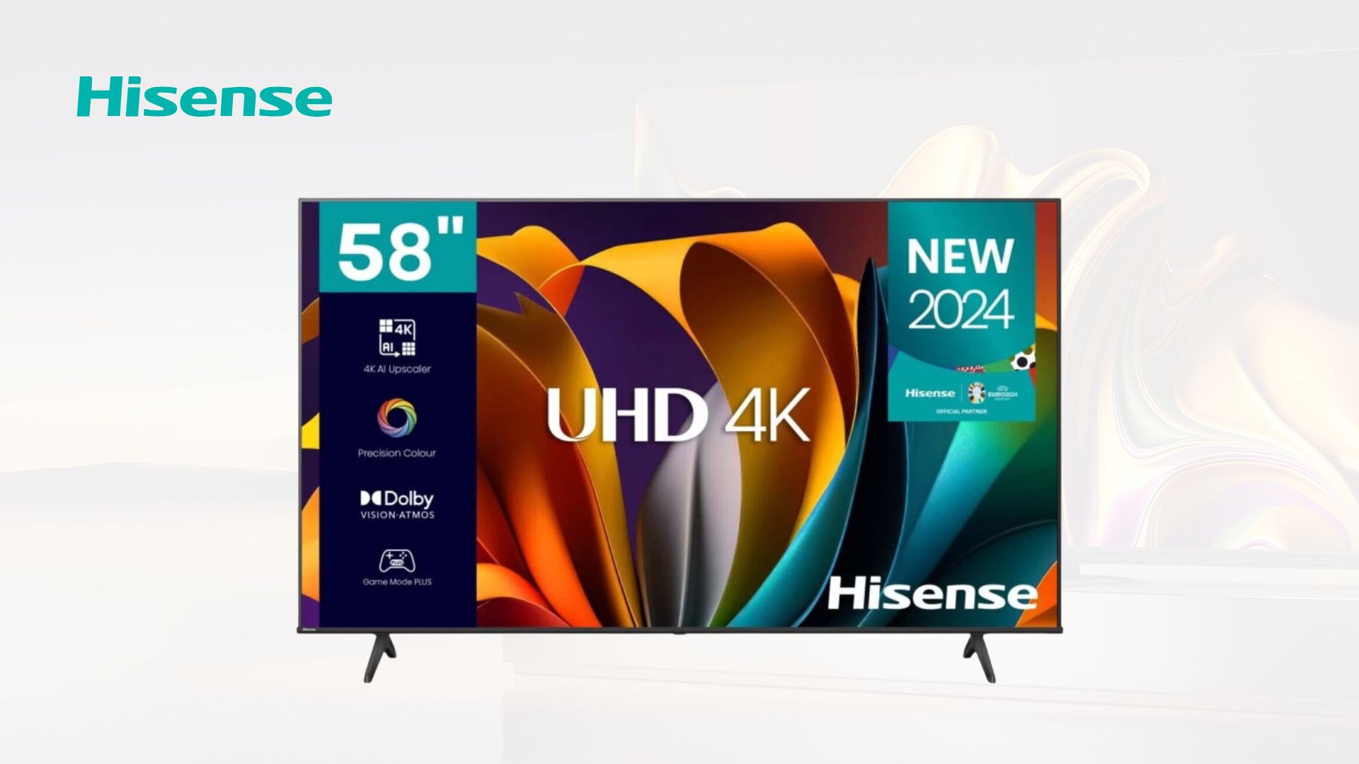 Hisense 58 Inch 4K Utra HD LED VIDA Smart TV YouTube, Netflix , App Store - Black 3 Yr Wrnty