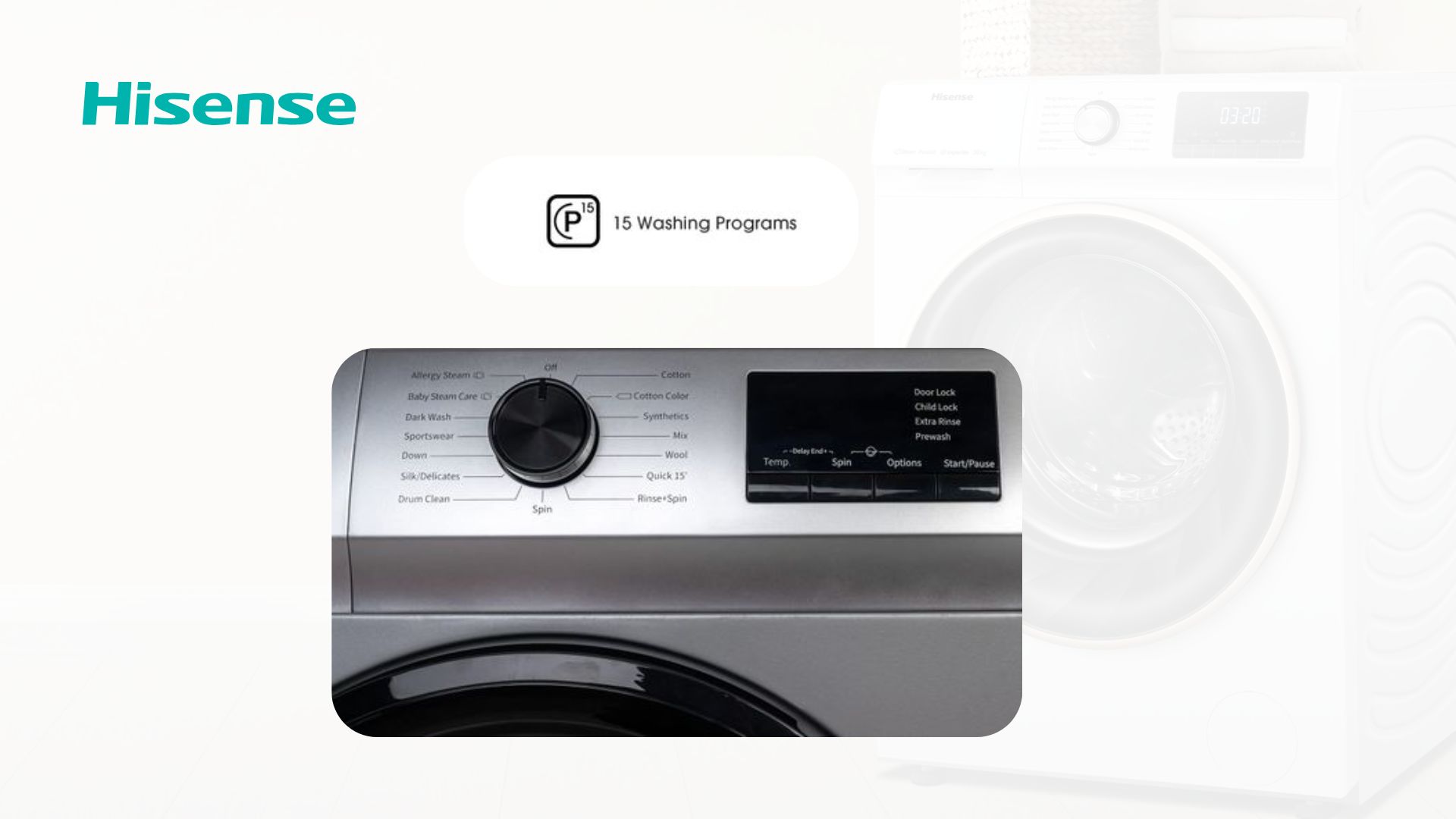 Hisense 9kg Automatic Front Loading Washing Machine - [2Yrs Wrnty] image 5