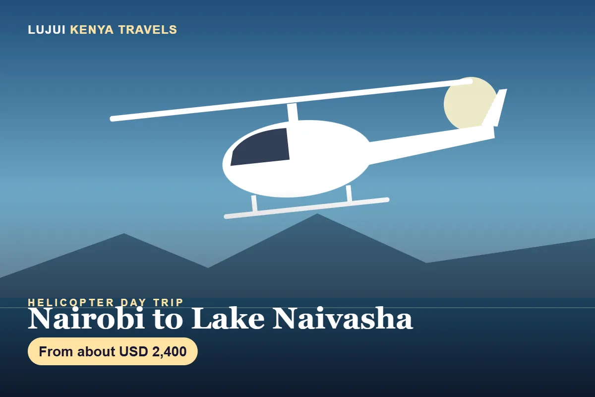 Helicopter Day Trip to Lake Naivasha image 1