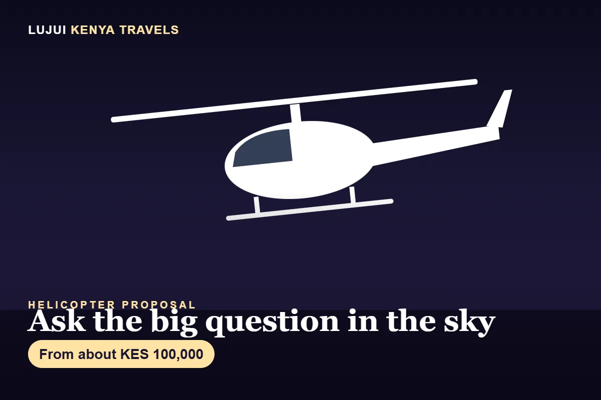 Helicopter Proposal in Nairobi image 1