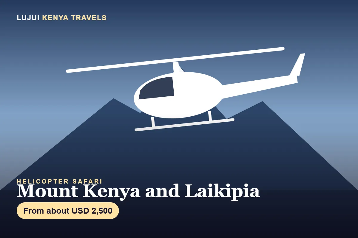 Helicopter Safari to Mount Kenya and Laikipia image 1