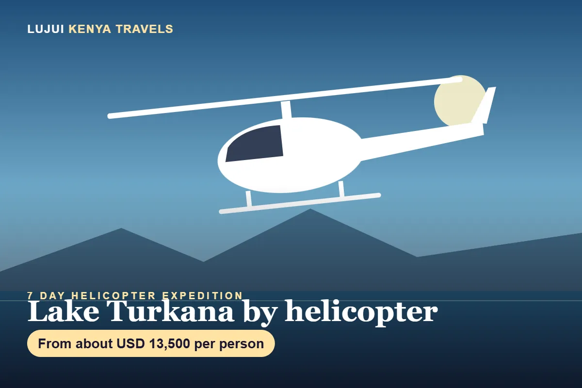 7 Day Lake Turkana Private Helicopter Expedition from Laikipia image 1