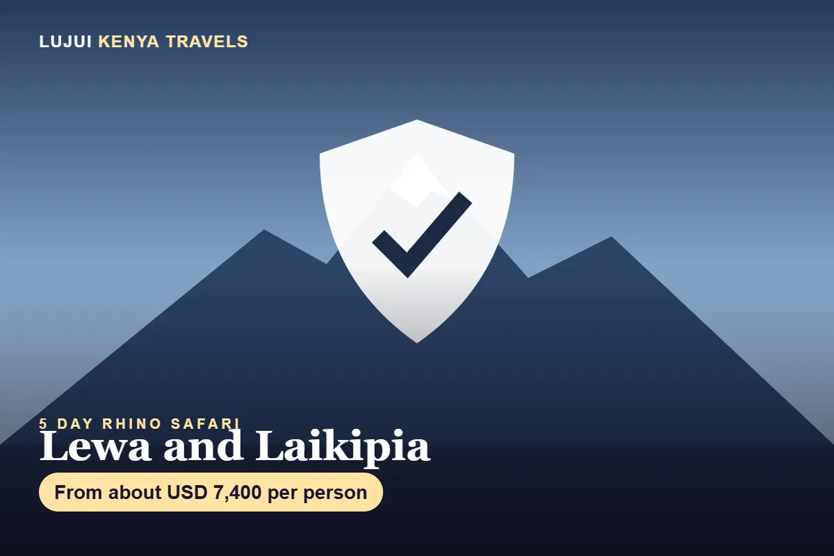 5 Day Lewa Rhino Safari: Luxury Laikipia Conservancy Stay image 1