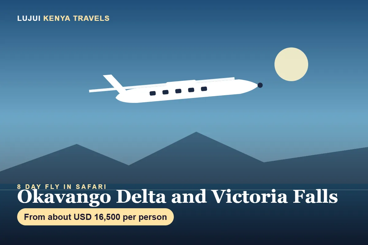 8 Day Okavango Delta and Victoria Falls Luxury Fly In Safari image 1