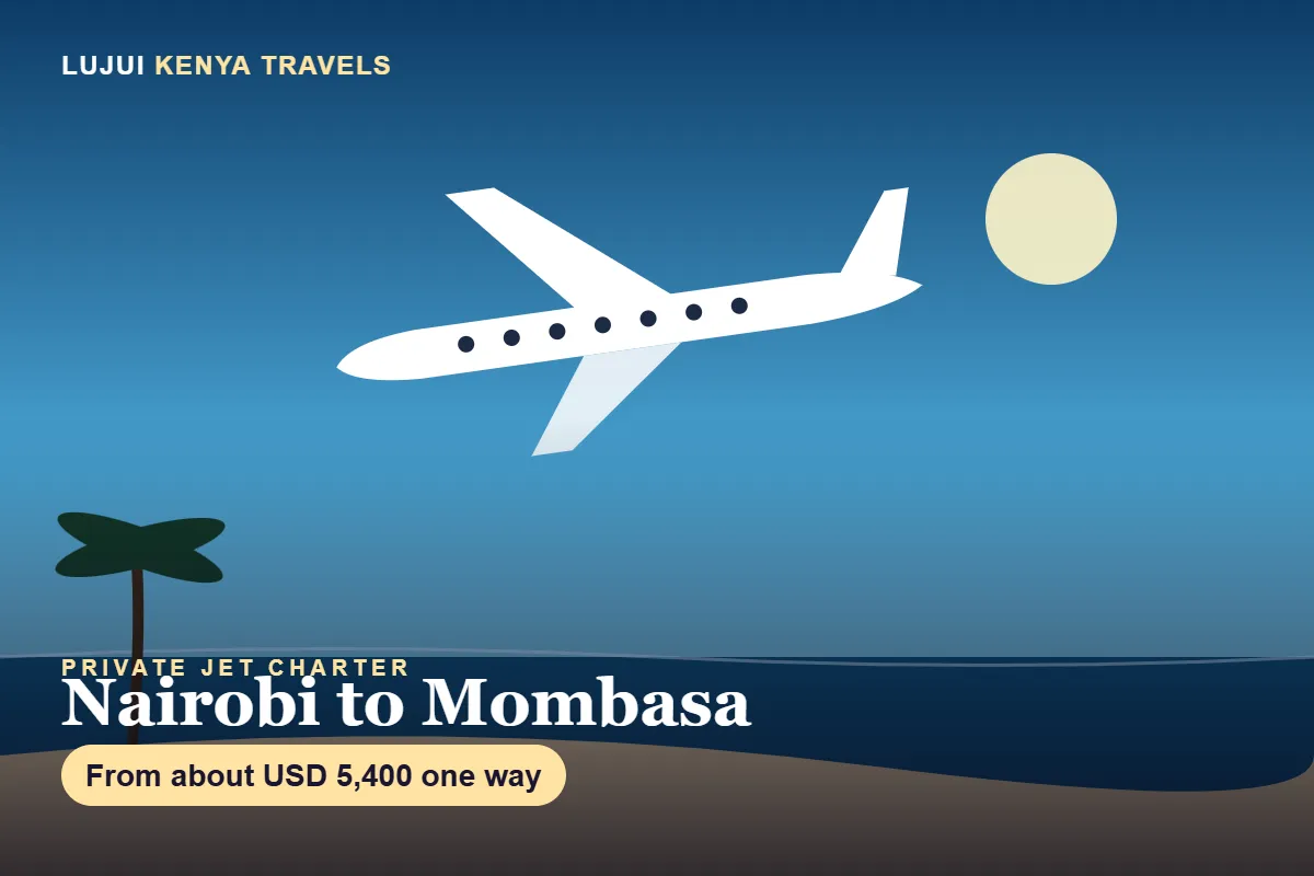 Private Jet Charter Nairobi to Mombasa image 8