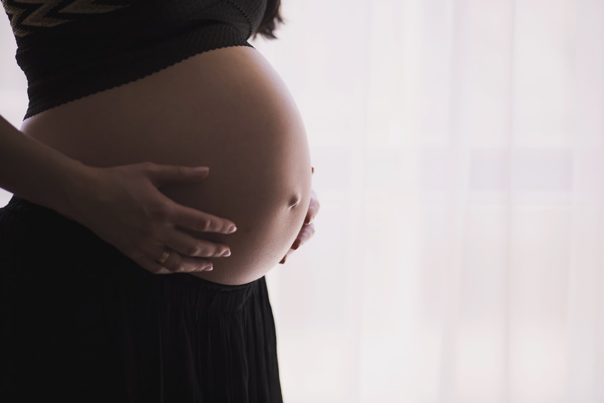 Iron-rich pregnancy foods on a bright kitchen table