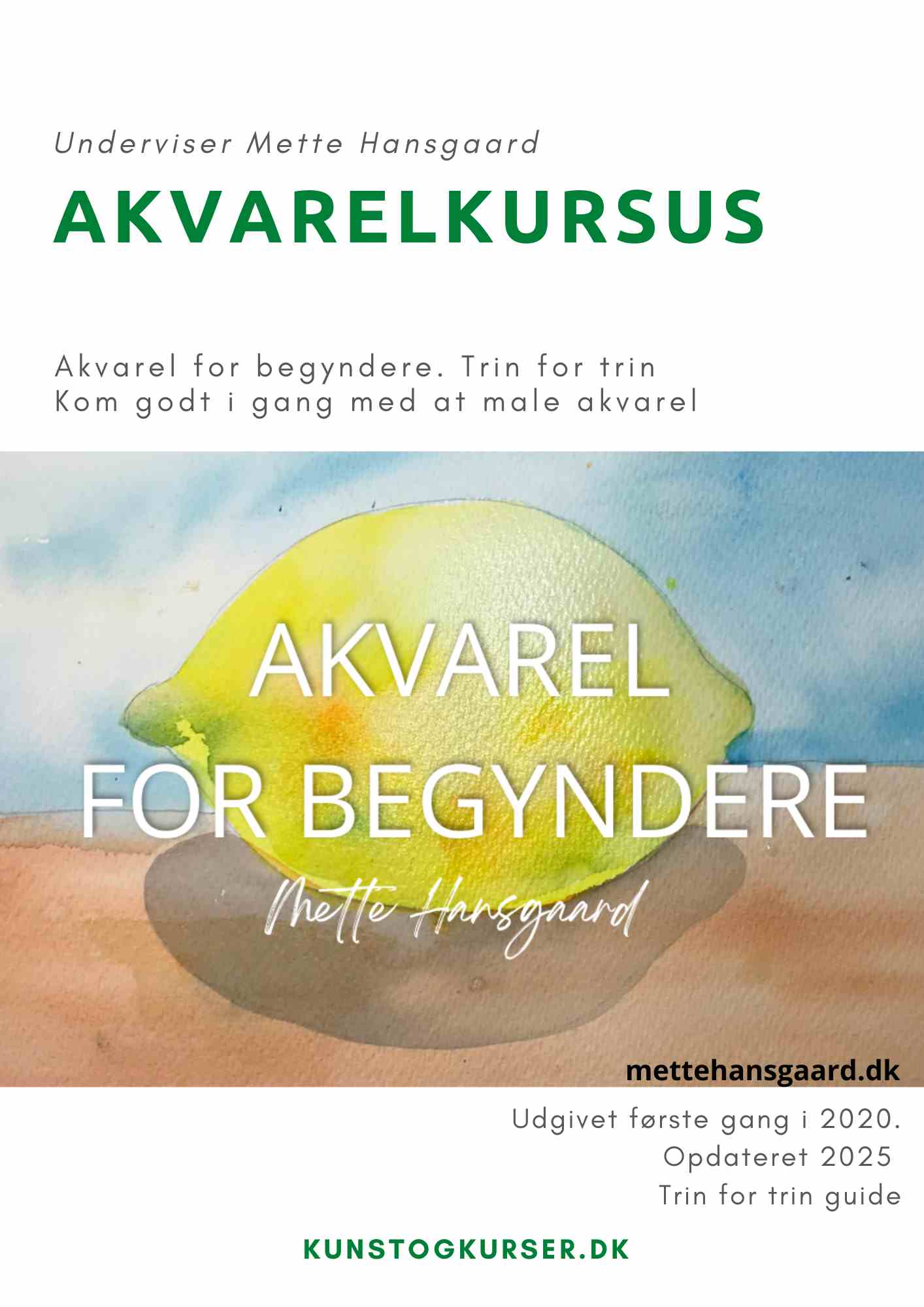 Akvarel for begyndere onlinekursus