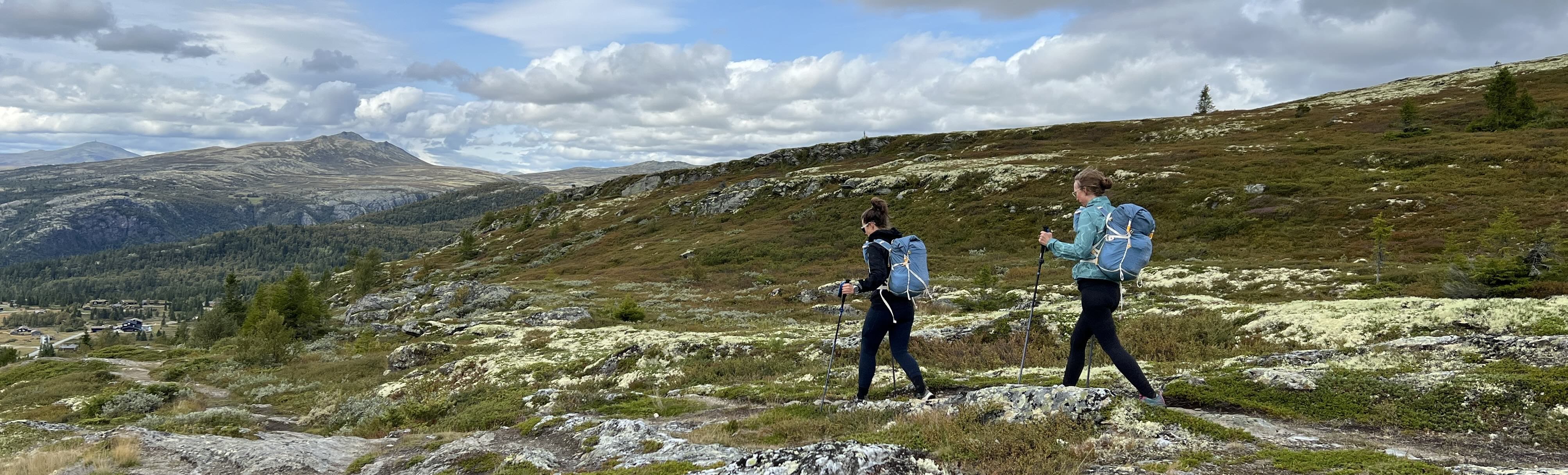 Kvinder løber i fjeldet Kvinder løber i fjeldet