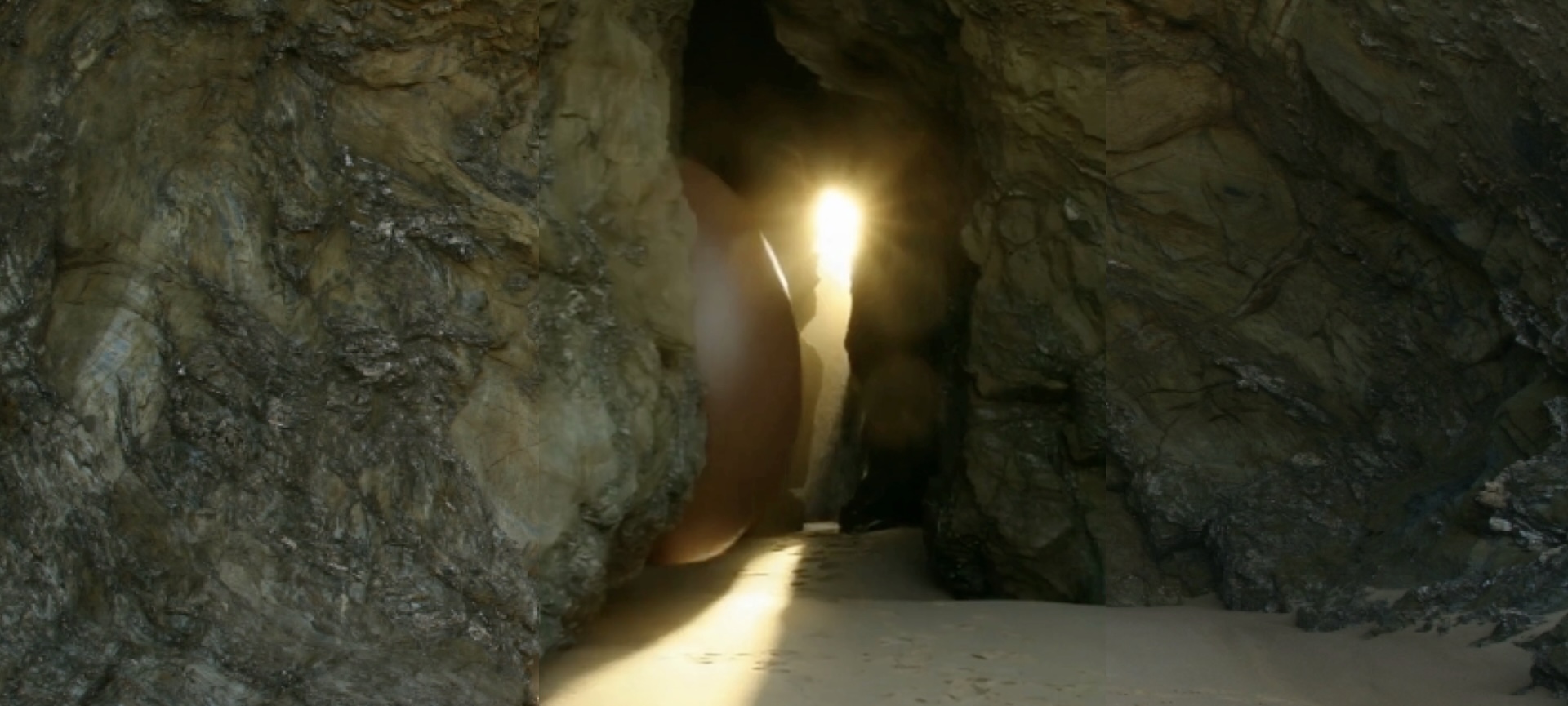 a collage of a woman applying a mask