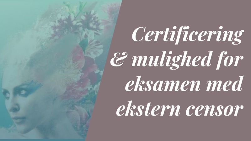 Her afsluttes forløbet med individuel evaluering, certificering og mulighed for ekstern censor som tilvalg.