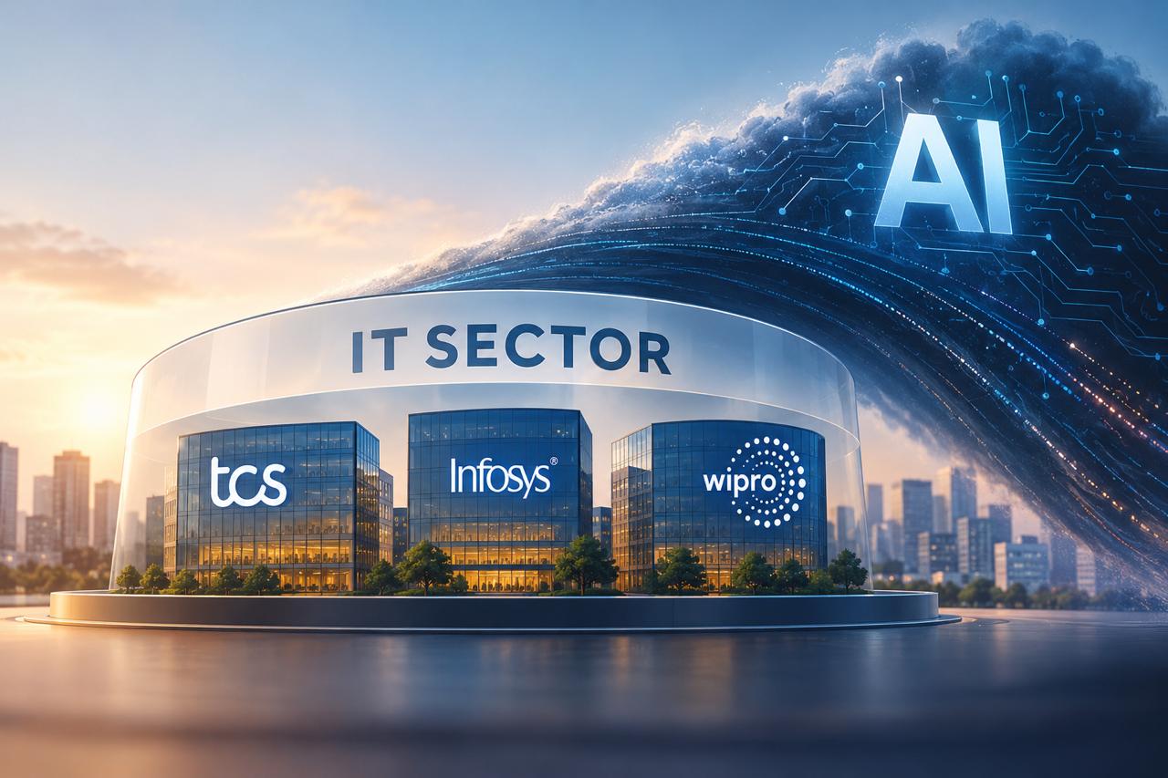 Indian IT sector leaders TCS, Infosys, Wipro Q2 FY27 earnings preview chart