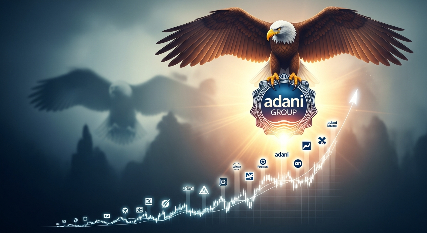 Gautam Adani, founder of Adani Group, at a business event. Focus on corporate legal resolutions and global investment.