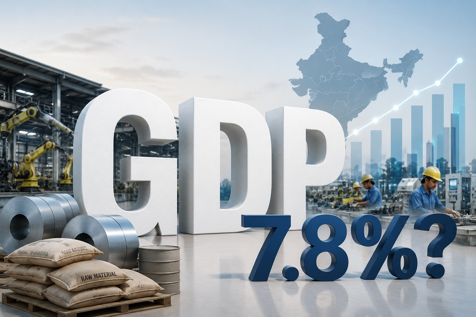 Ministry of Statistics and Programme Implementation (MoSPI) official explaining GDP growth data for India.