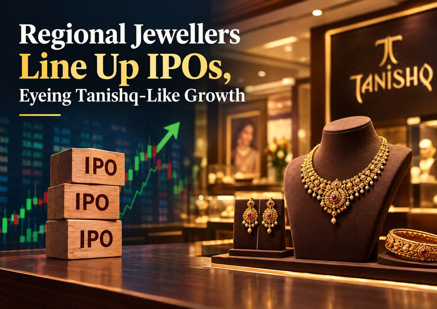 Regional jewellers in India are preparing for IPOs to expand their businesses and achieve growth similar to Tanishq.