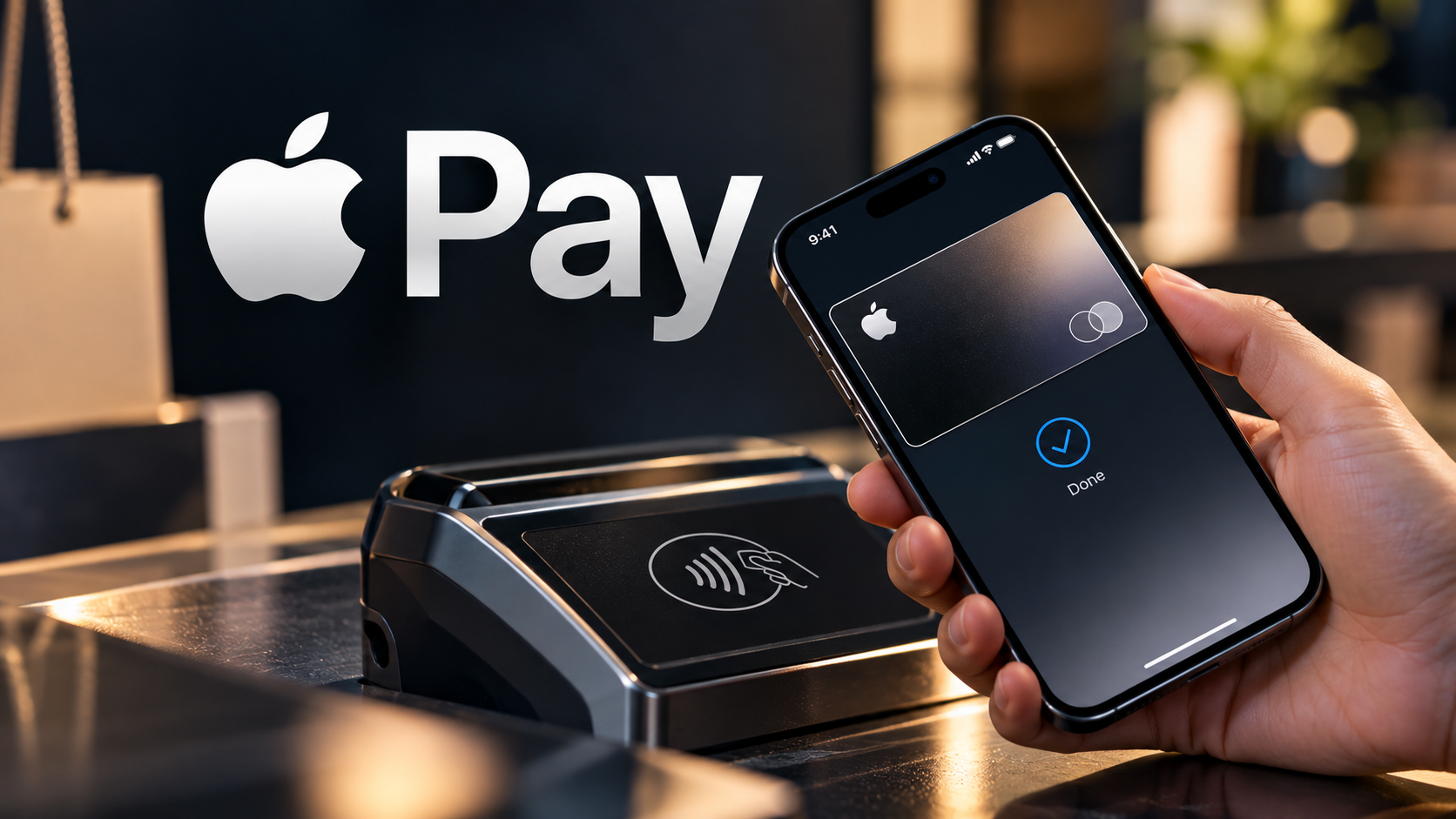 Apple Pay logo with Indian flag and bank logos, signifying its entry into the Indian digital payments market.