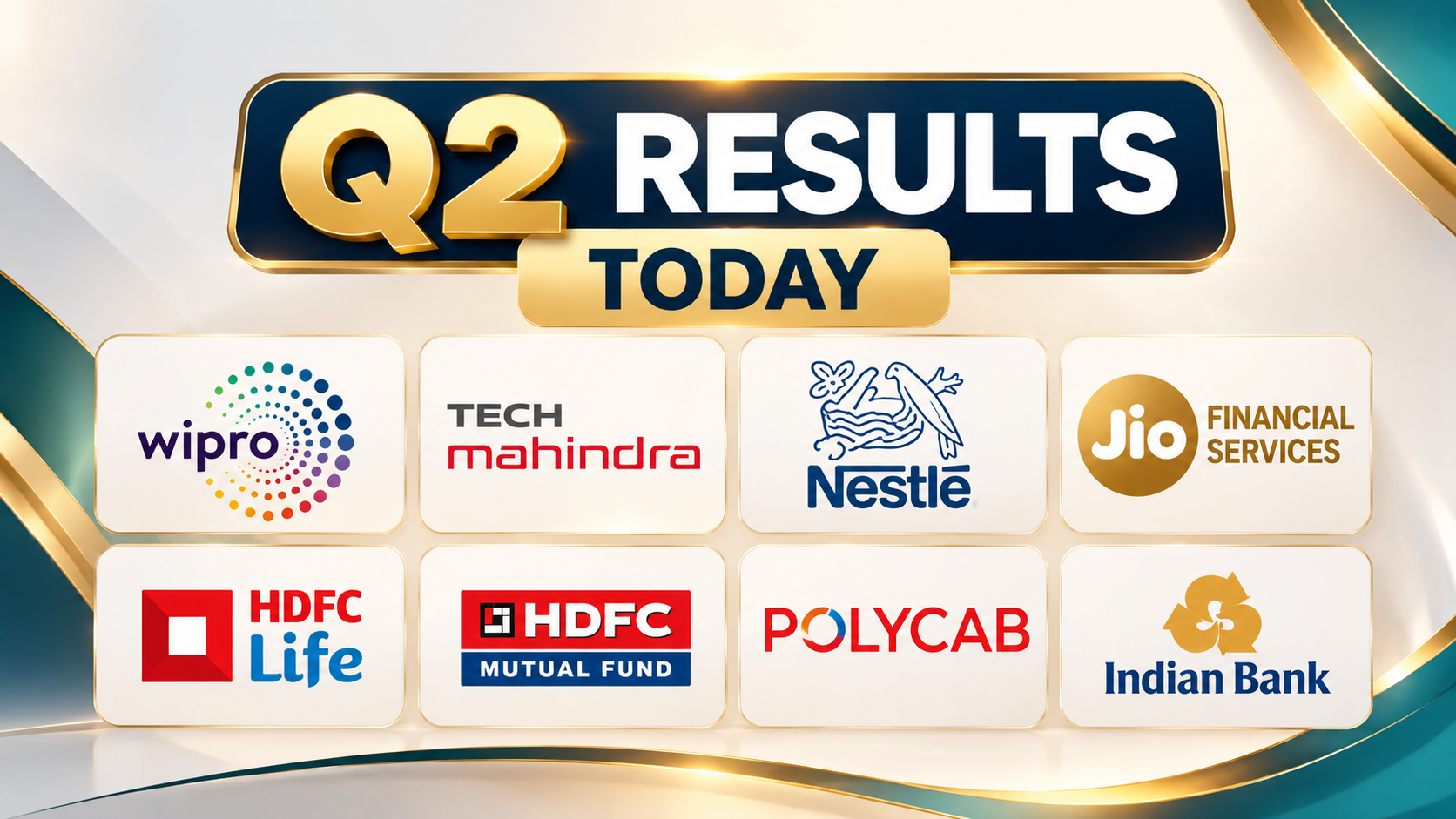 Q2 Results Announcement: Wipro, Tech Mahindra, Nestlé India, Jio Financial Services, HDFC Life, HDFC AMC