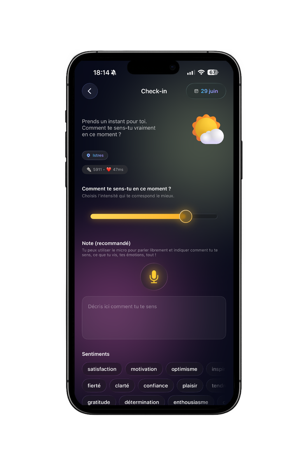 Aperçu Lunaia — Check-in