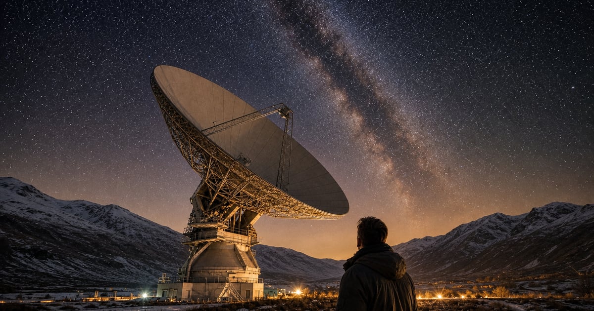 暗い宇宙に浮かぶ孤独な小惑星、背景には冷たい光