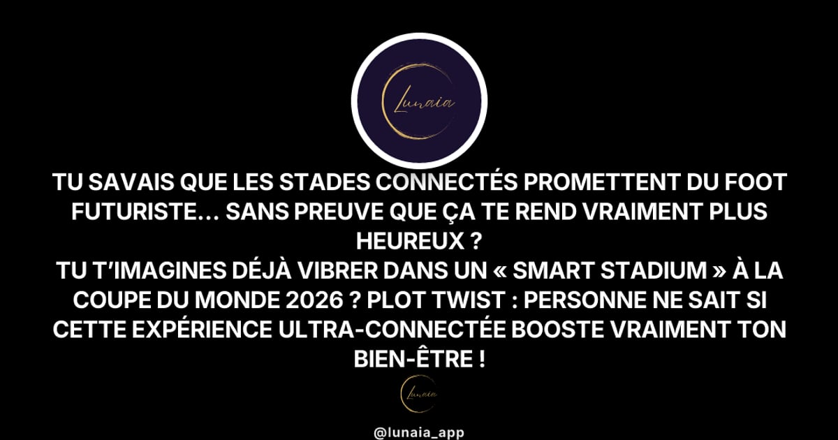 Supporters dans un smart stadium moderne avec écrans géants et ambiance immersive