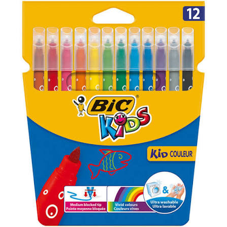 Bic Kid Couleur Keçeli Boya Kalemi 12'li 