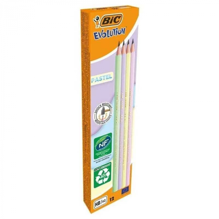 Bic Evolutıon Pastel Hb 12 Li Kurşun Kalem
