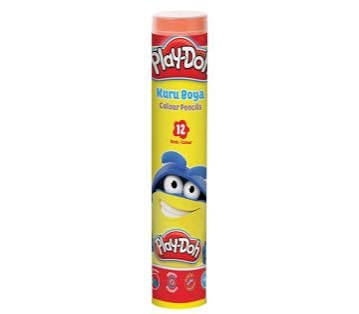 Play-Doh 12'li Kuru Boya Kalemi Metal Kutu