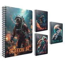Gipta A4 Sert Kapak 80 Yaprak Çizgili Spiralli Defter