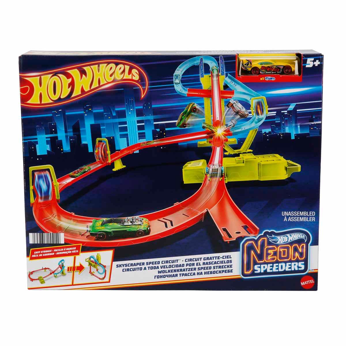 Hot Wheels Neon Yarışlar Çoklu Yarış Heyecanı Pist Seti
