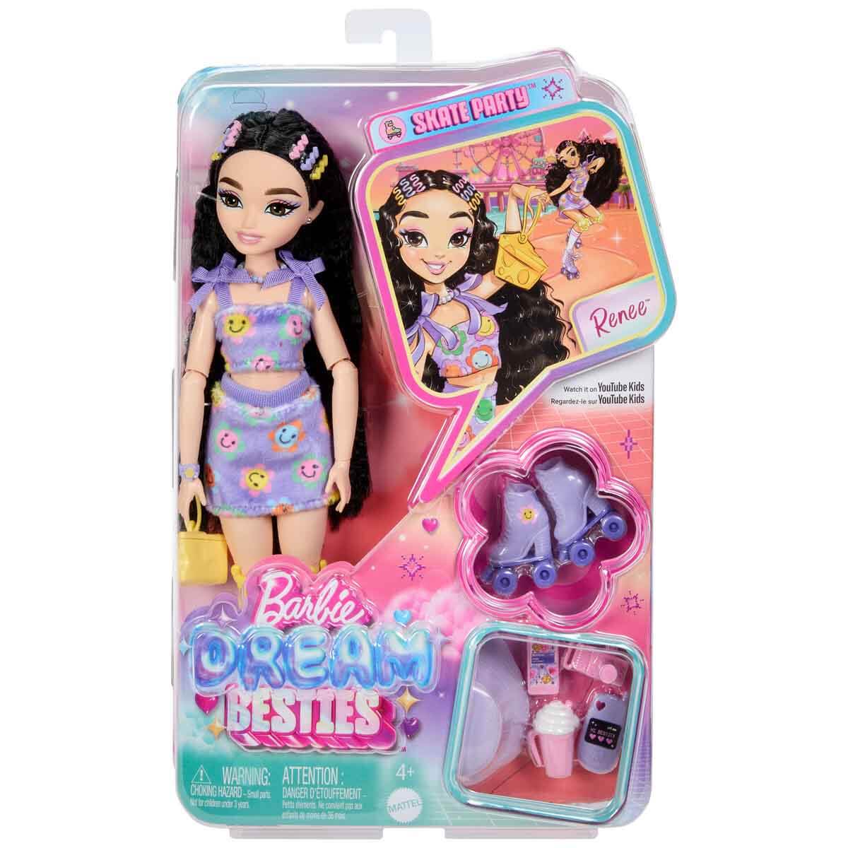 Barbie Dream Besties Paten Partisi Renee Bebek ve Aksesuarlar
