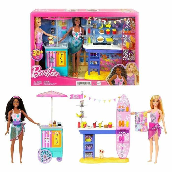 Barbie Brooklyn ve Malibu Bebekleri Oyun Seti