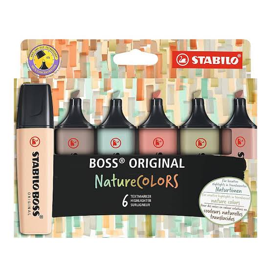 Stabilo Boss Orginal Nature Colors 6li İşaretleme Kalemi