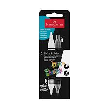 Faber-Castell Black Edition Shake&Paint Markör 2'li Siyah-Beyaz