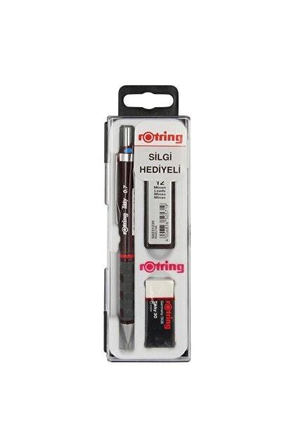Rotring Tikky Okul Seti 0.7 Mm Bordo Versatil Uçlu Kalem-Silgi-Uç