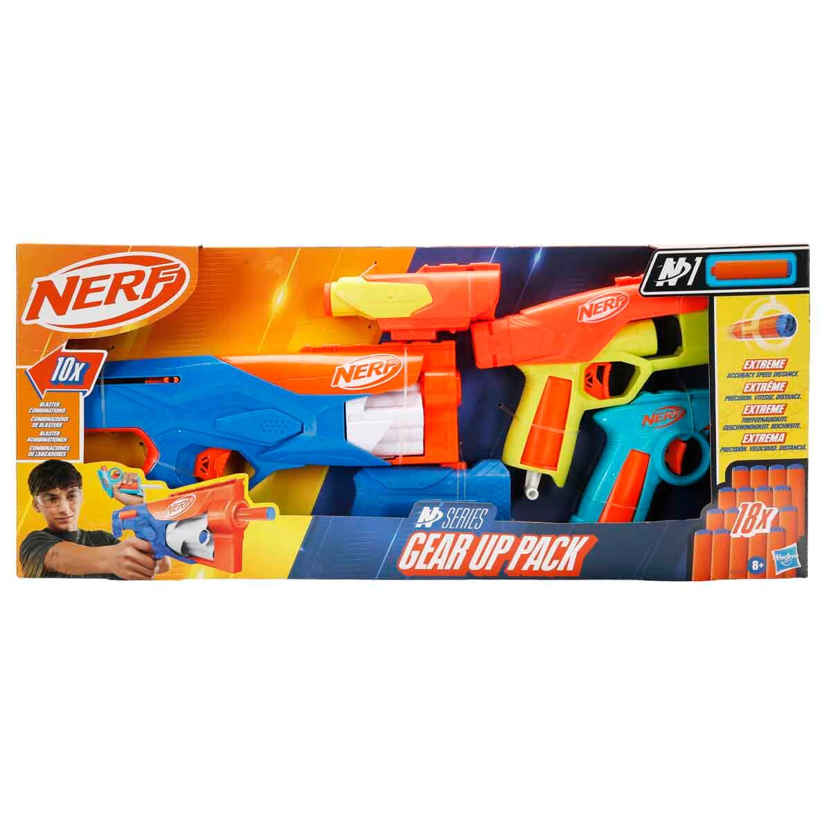 Nerf N-Serisi Gear Up 18 Mermili 3’lü Sünger Dart Atan Silah Seti