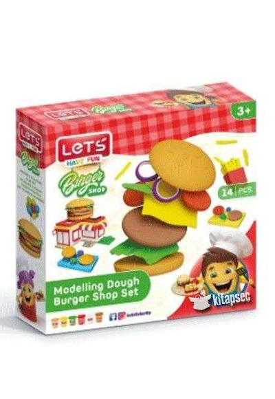 Let's Oyun Hamuru Hamburger Seti