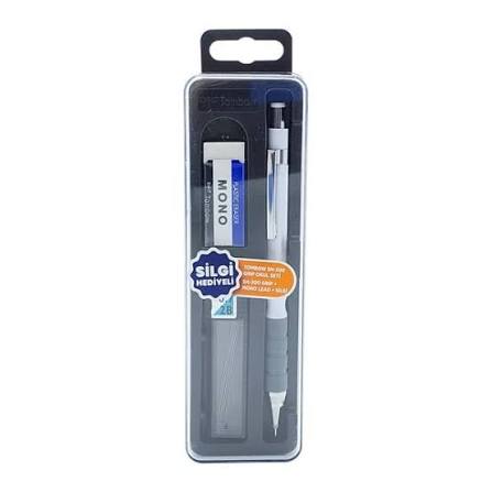 Tombow SH-300 Grip Mekanik Kurşun Kalem Plastik Kutulu Set 0.7 mm Beyaz