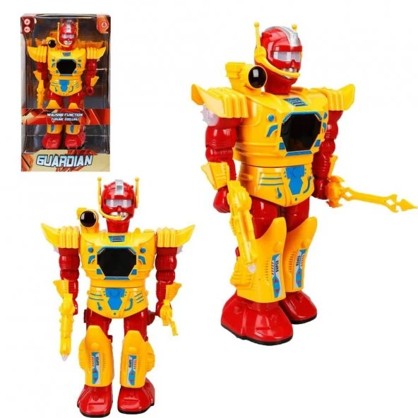 Gövdesi Dönen Yürüyen Sesli ve Işıklı Robot