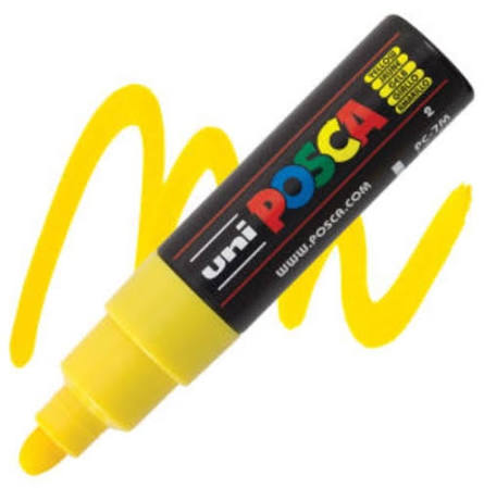 Uni Posca Pc-7m Su Bazlı Markör 4.5-5.5 Mm - Yellow