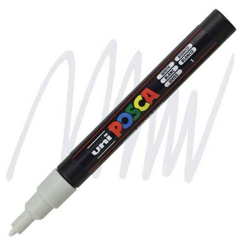 Uni Posca Pc-3m Su Bazlı Markör 0.9-1.3 Mm - White