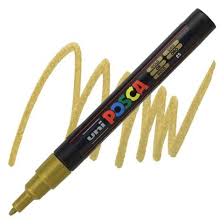 Uni Posca Pc-3m Su Bazlı Markör 0.9-1.3 Mm - Gold
