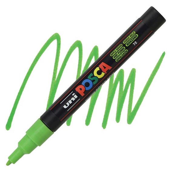 Uni Posca Pc-3m Su Bazlı Markör 0.9-1.3 Mm - Apple Green